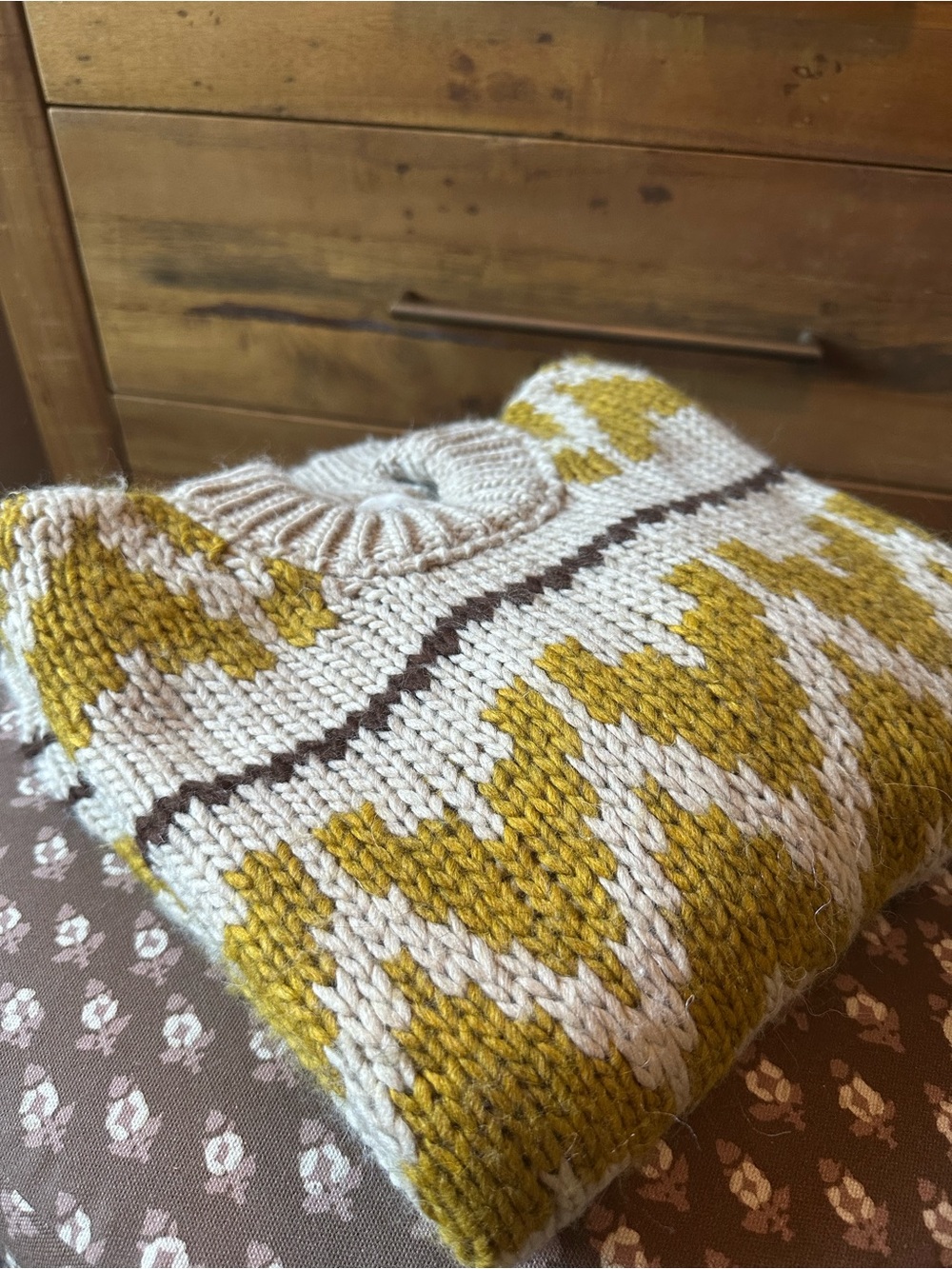 THE GREAT. The Folk Pullover in Earthtone - Picture 10 of 10